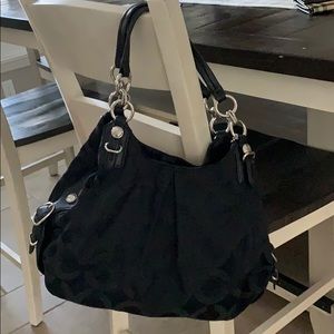 Black coach purse